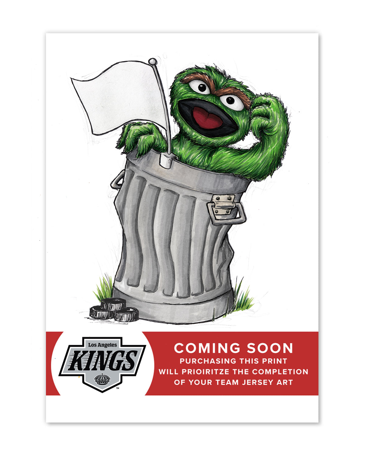 Oscar Rep Your Colours x NHL Kings Limited Edition Art Print
