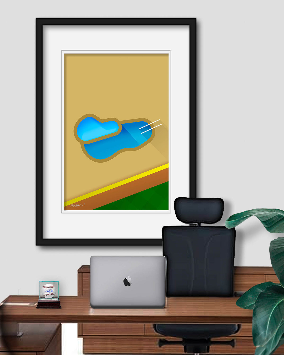Minimalist Chase Field Art Print