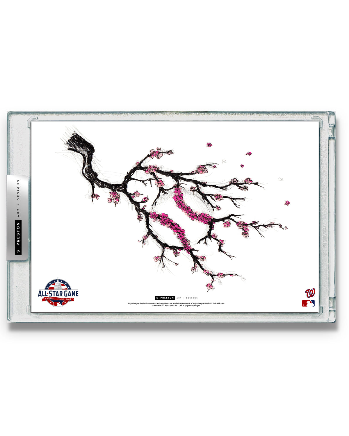 2018 MLB All-Star Game Sketch Art Card Slab