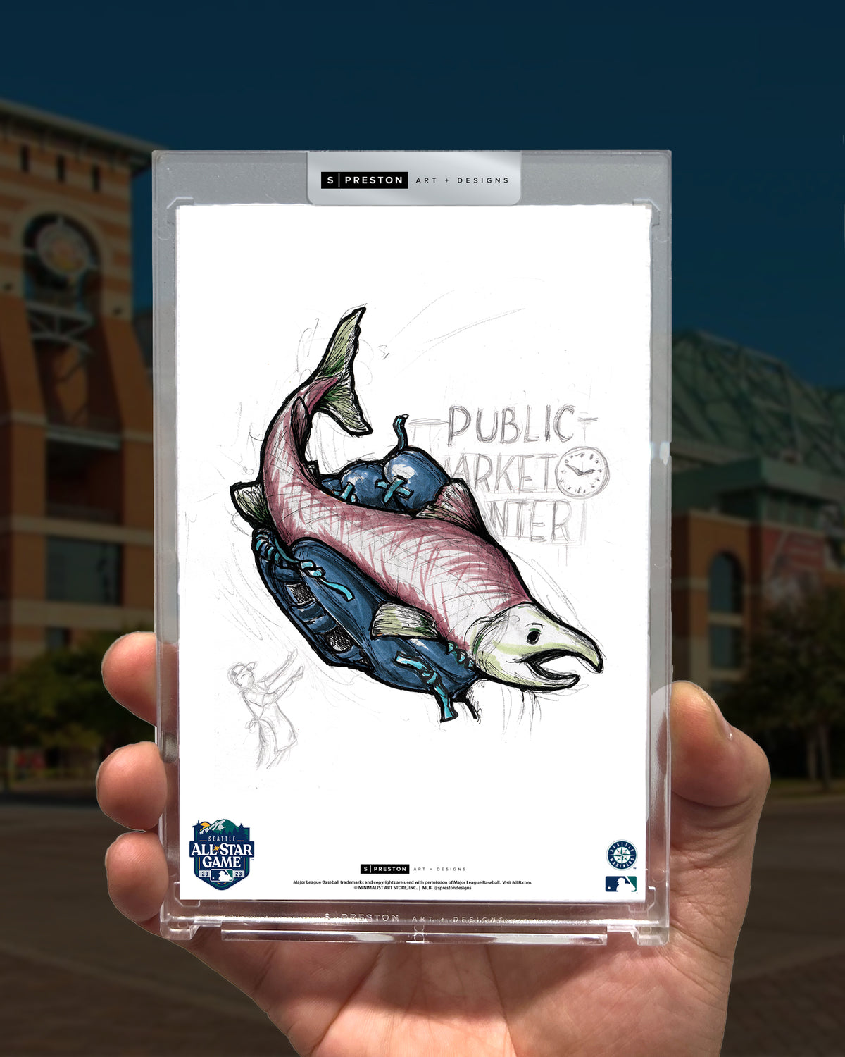 2023 MLB All-Star Game Sketch Art Card Slab - SOLD OUT