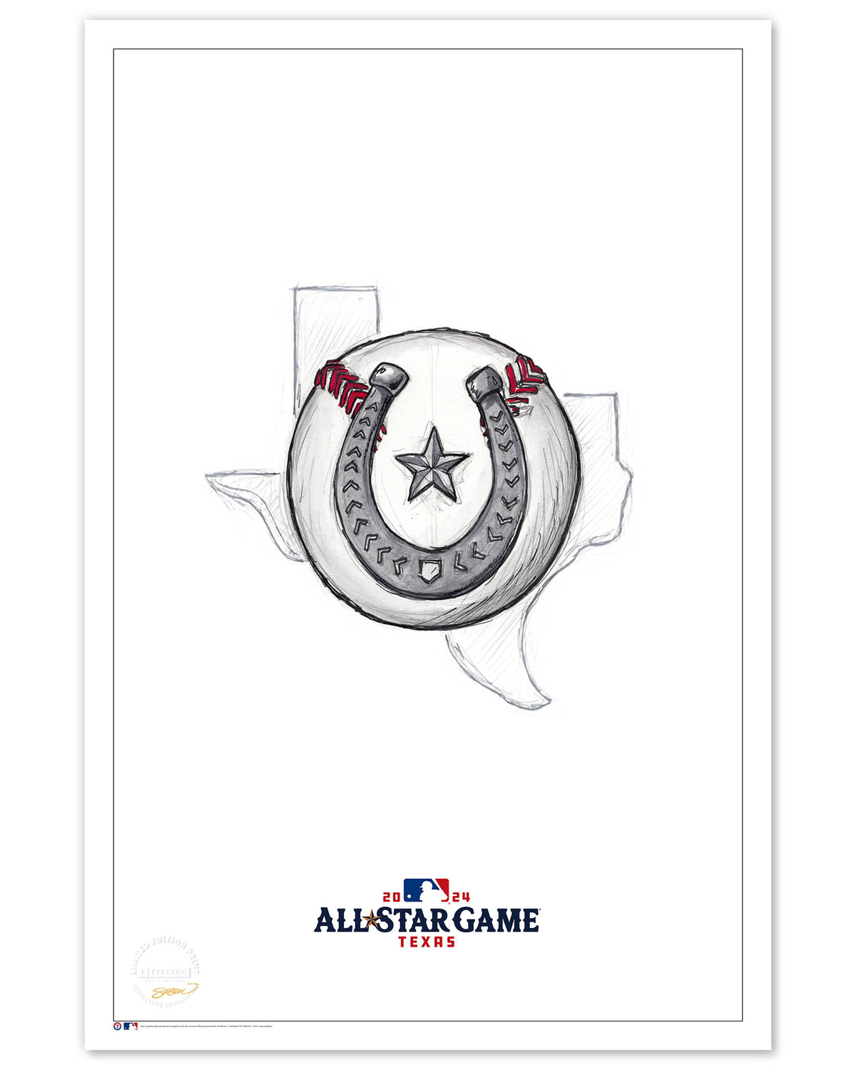 2024 MLB All-Star Game Sketch Limited Edition Print