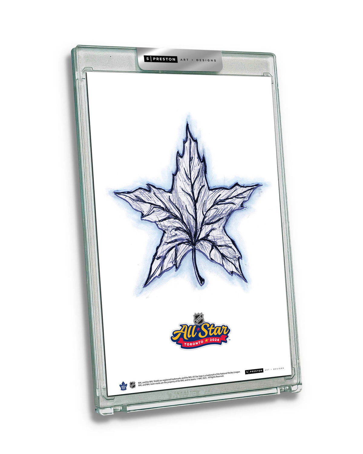 2024 NHL All-Star Game Sketch Art Card Slab