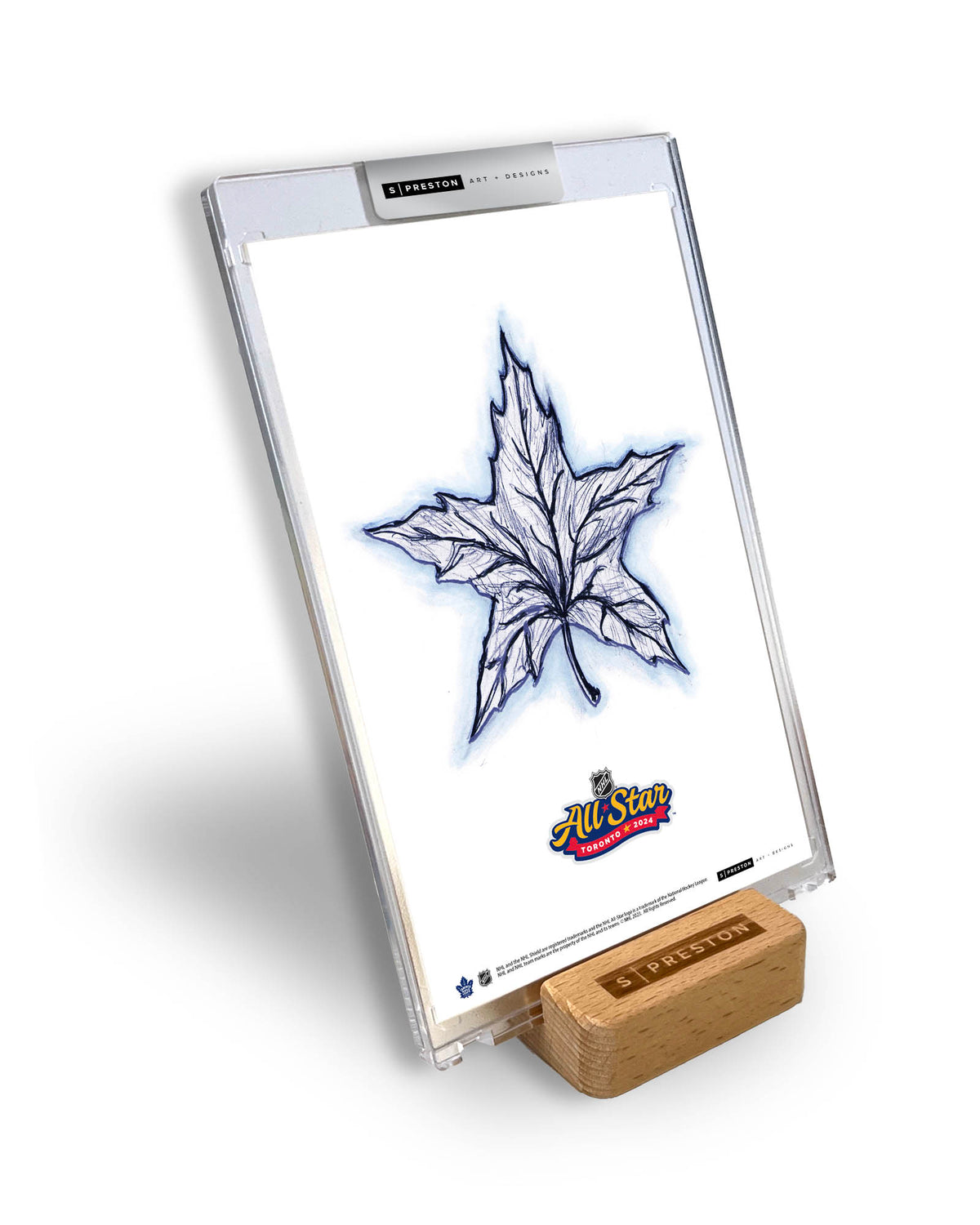 2024 NHL All-Star Game Sketch Art Card Slab