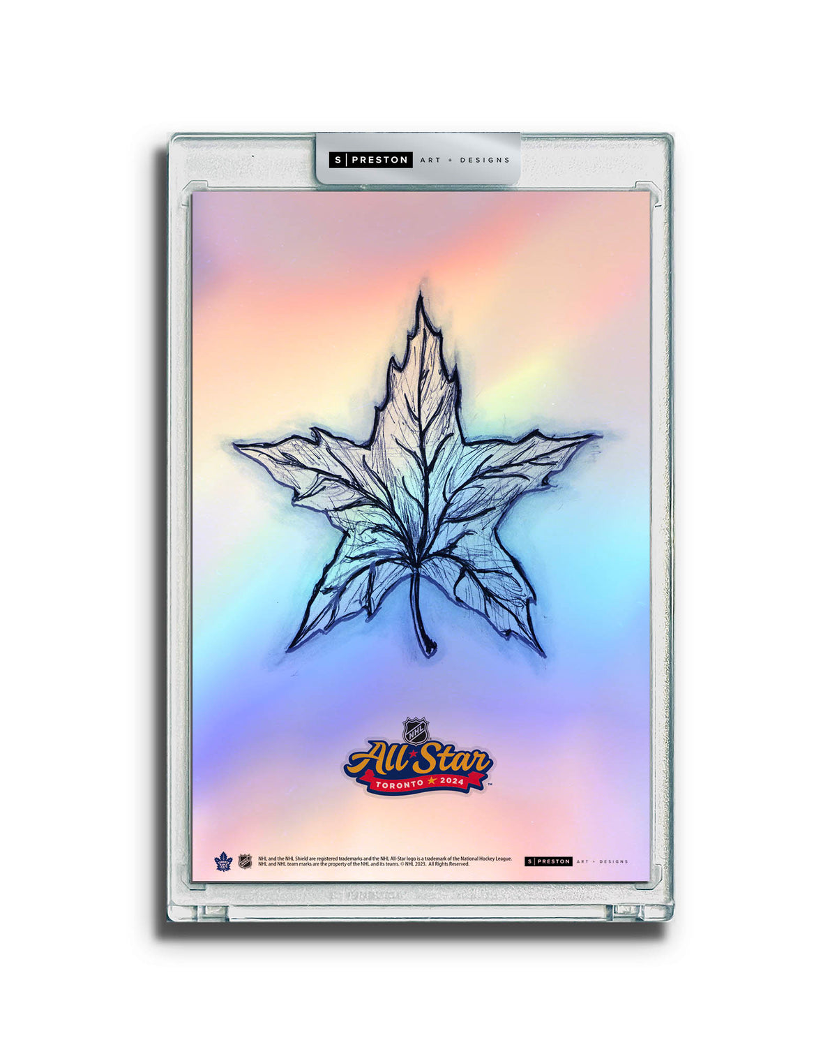 2024 NHL All-Star Game Sketch Art Card Slab