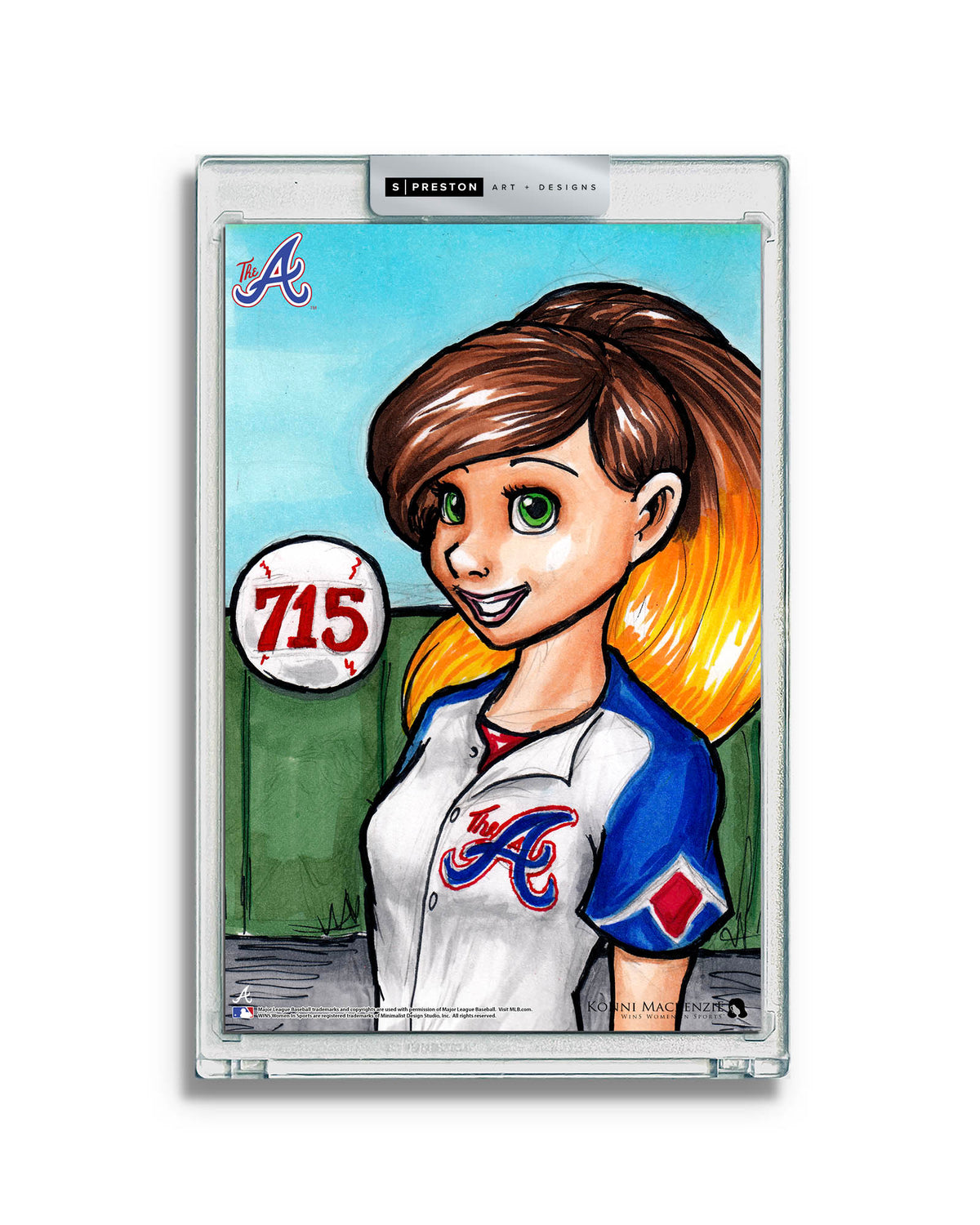 WinS® Atlanta Braves City Connect - Konni Mackenzie Art Card Slab