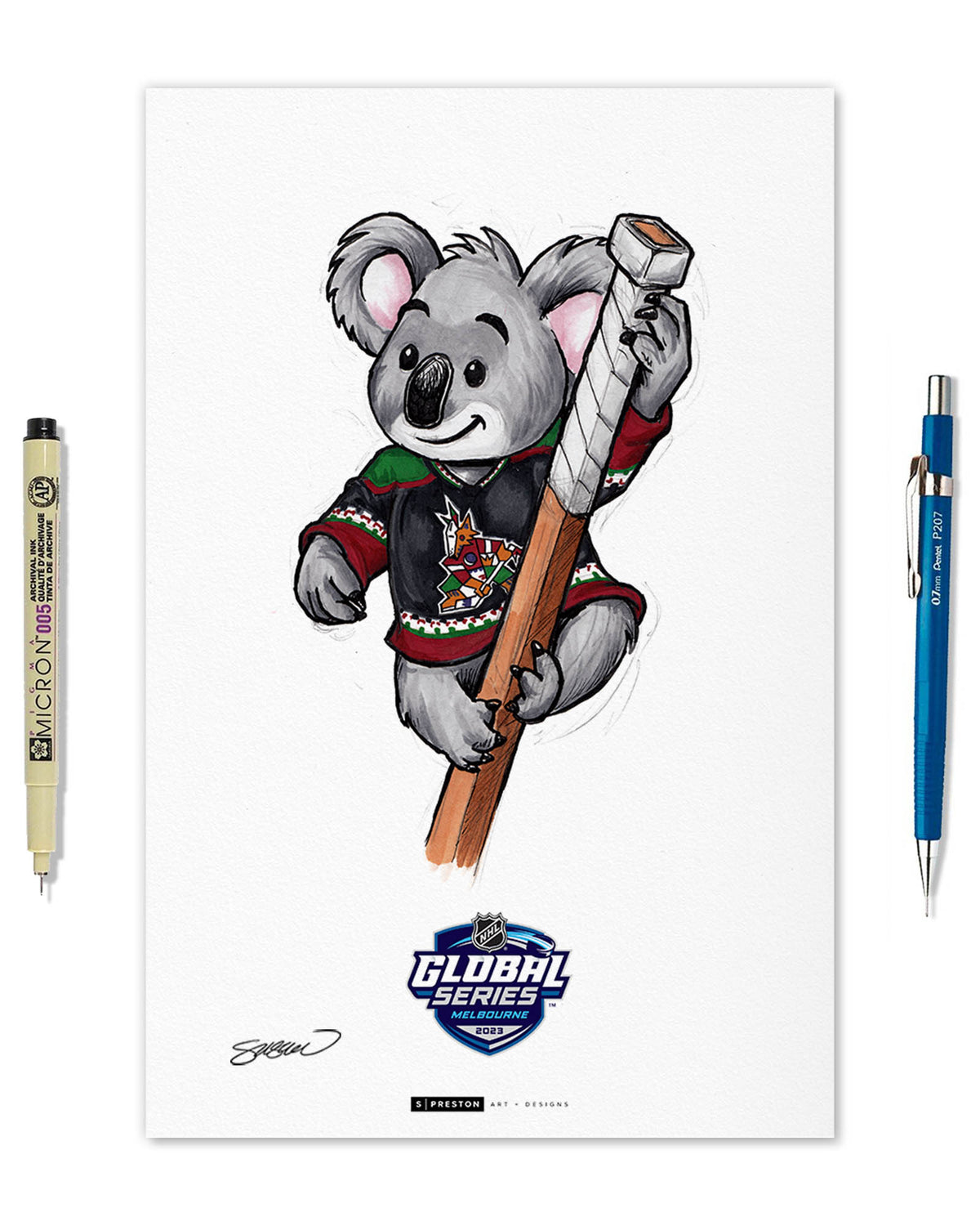 2023 NHL Global Series Melbourne Limited Edition Art Prints