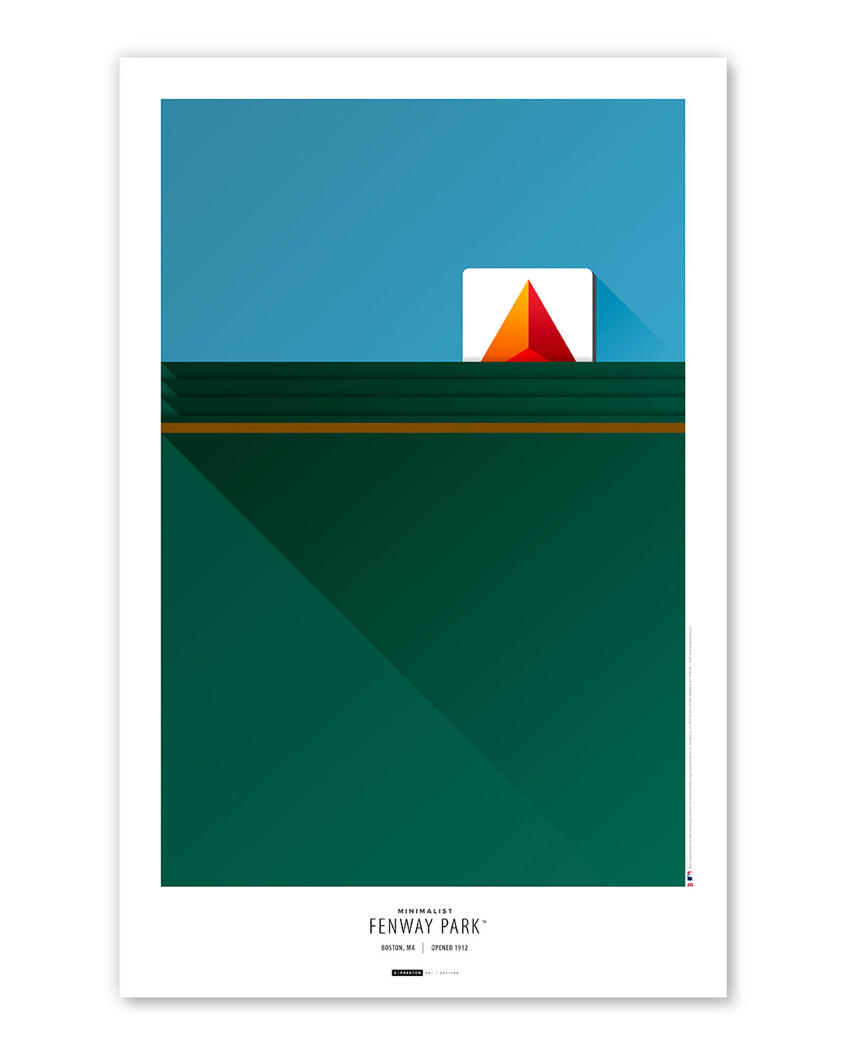 Minimalist Fenway Park Art Print