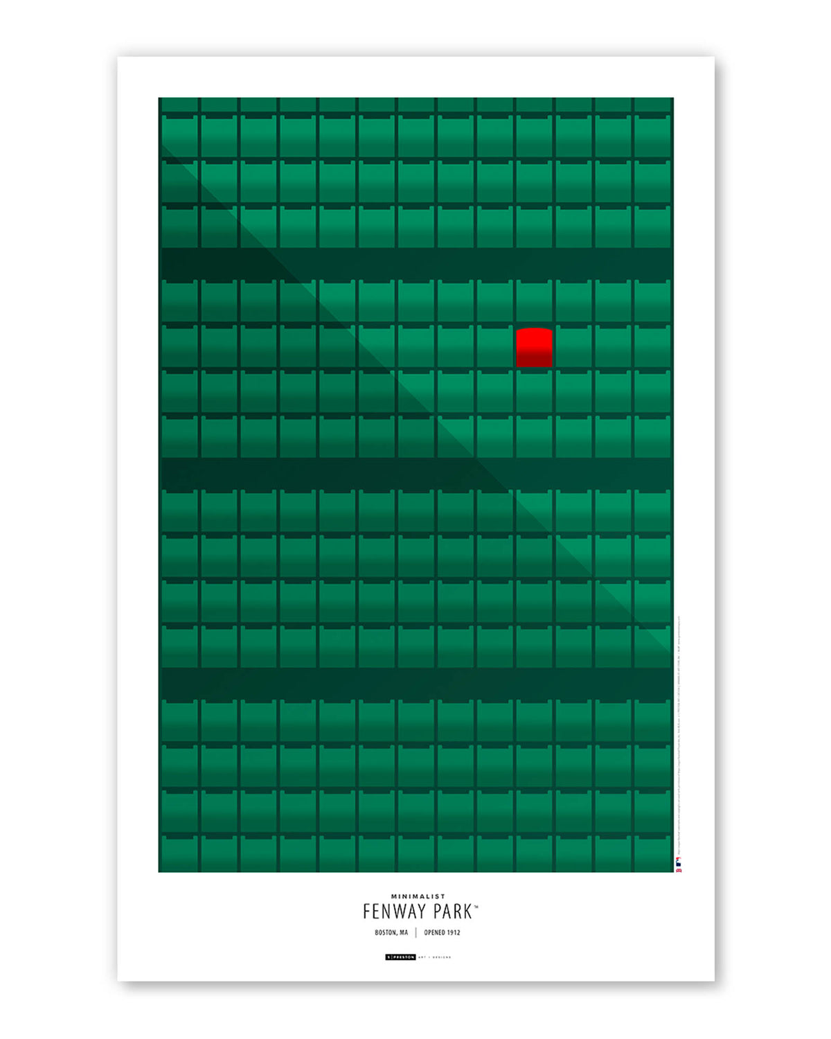 Minimalist Fenway Park Art Print
