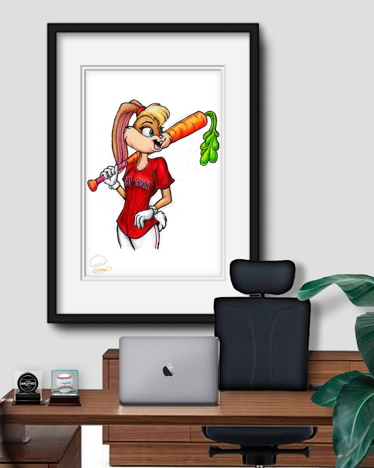 Lola Bunny x MLB Red Sox Limited Edition Art Print