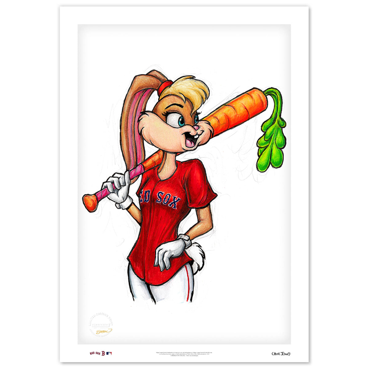 Lola Bunny x MLB Red Sox Limited Edition Art Print