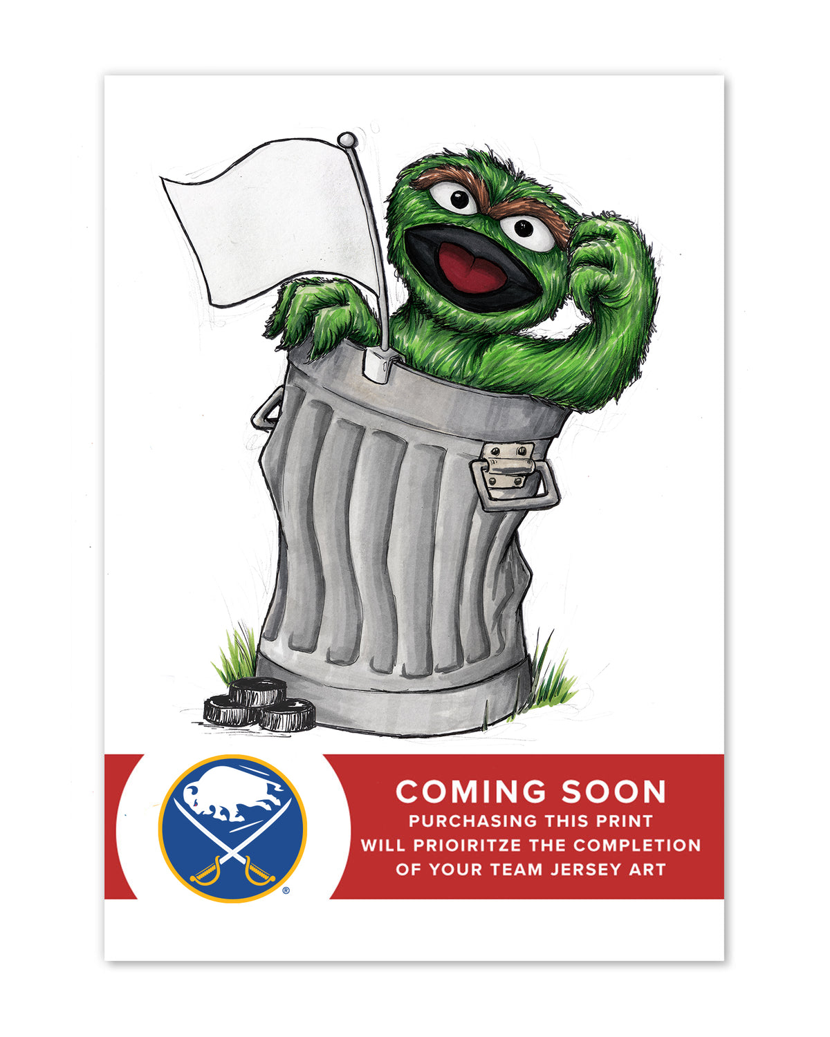 Oscar Rep Your Colours x NHL Sabres Limited Edition Art Print