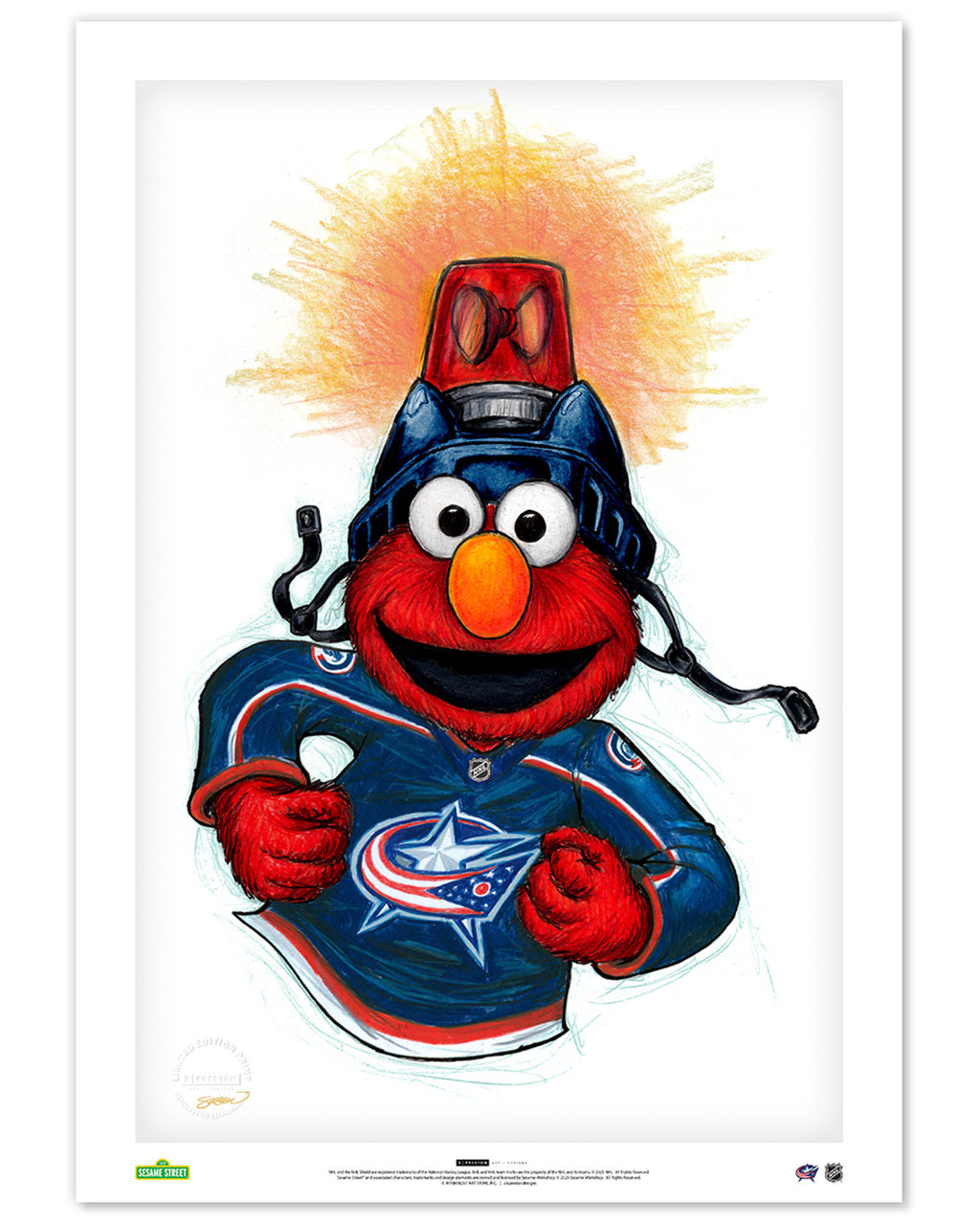 Elmo Loves Goals x Columbus Blue Jackets | Sesame Street – S. Preston ...