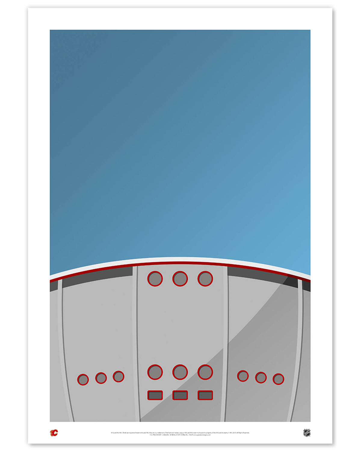 Minimalist Scotiabank Saddledome