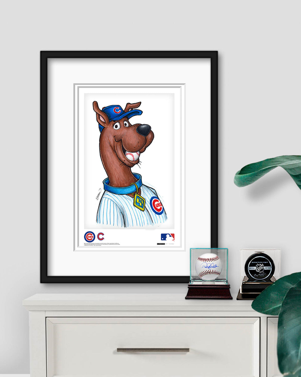 Scooby Doo x MLB Cubs Limited Edition Art Print