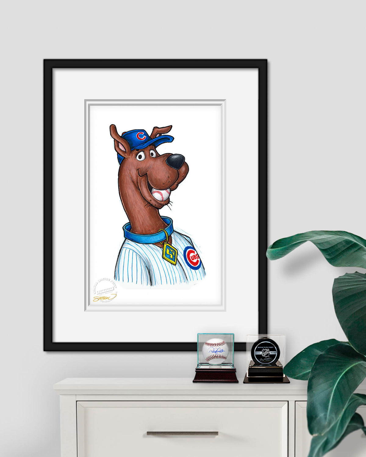 Scooby Doo x MLB Cubs Limited Edition Art Print