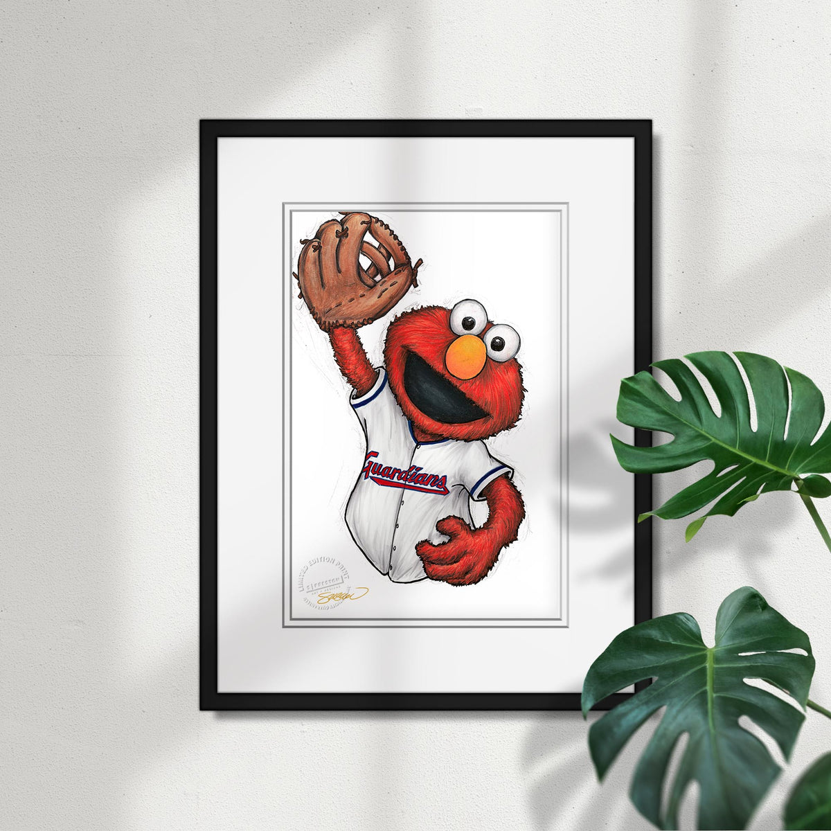 ELMO x MLB Guardians Limited Edition Art Print