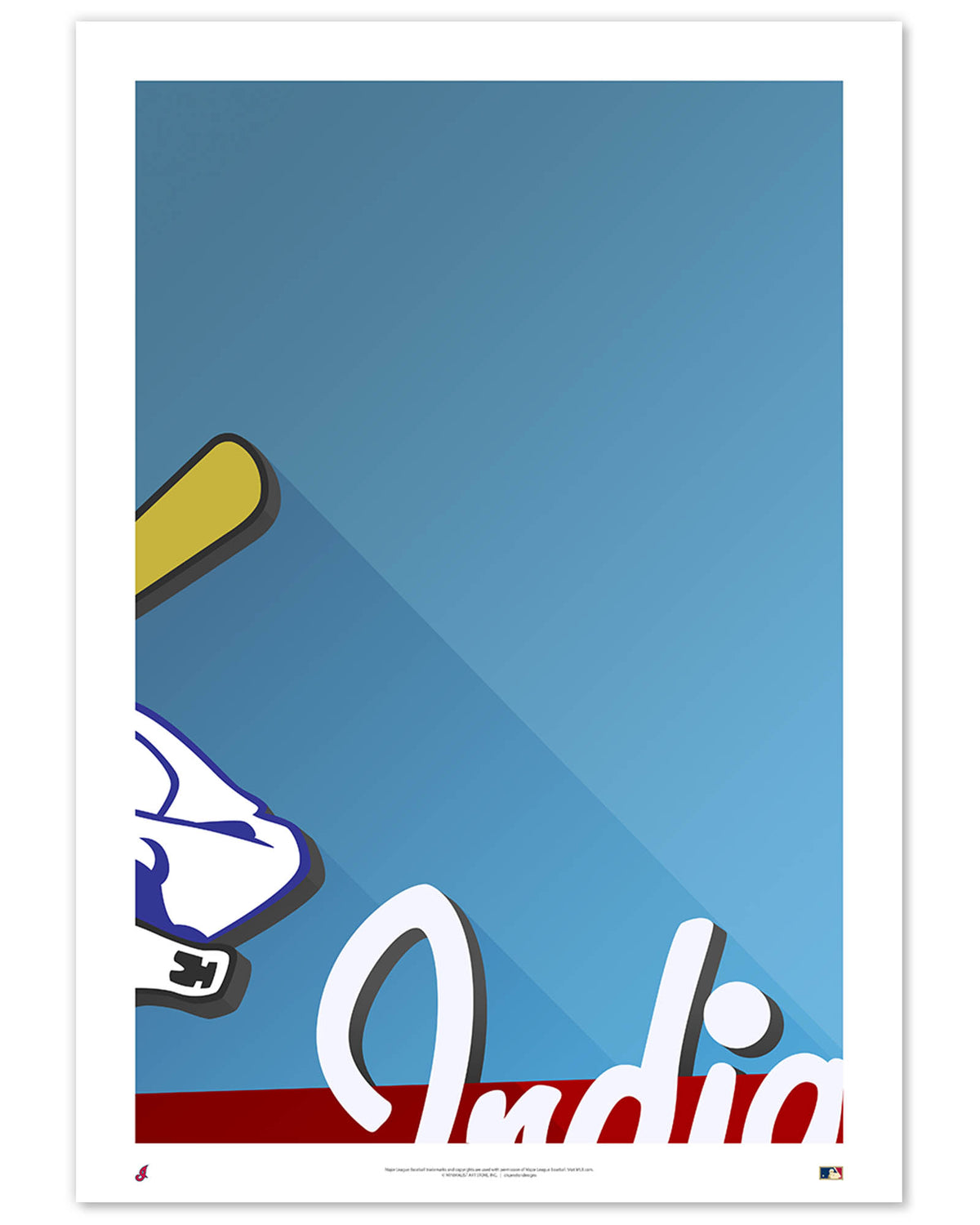 Minimalist Municipal Stadium Art Print