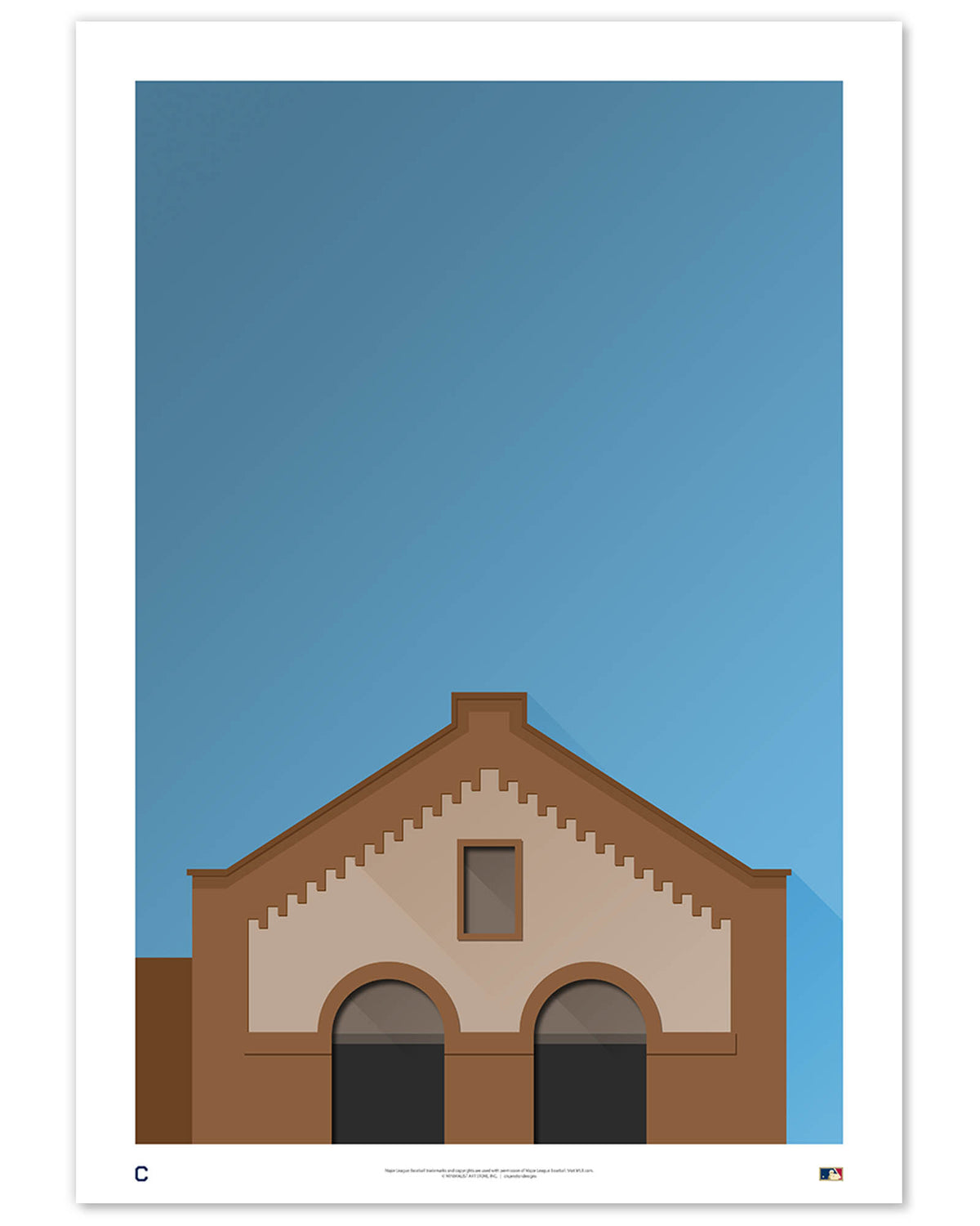 Minimalist League Park Art Print