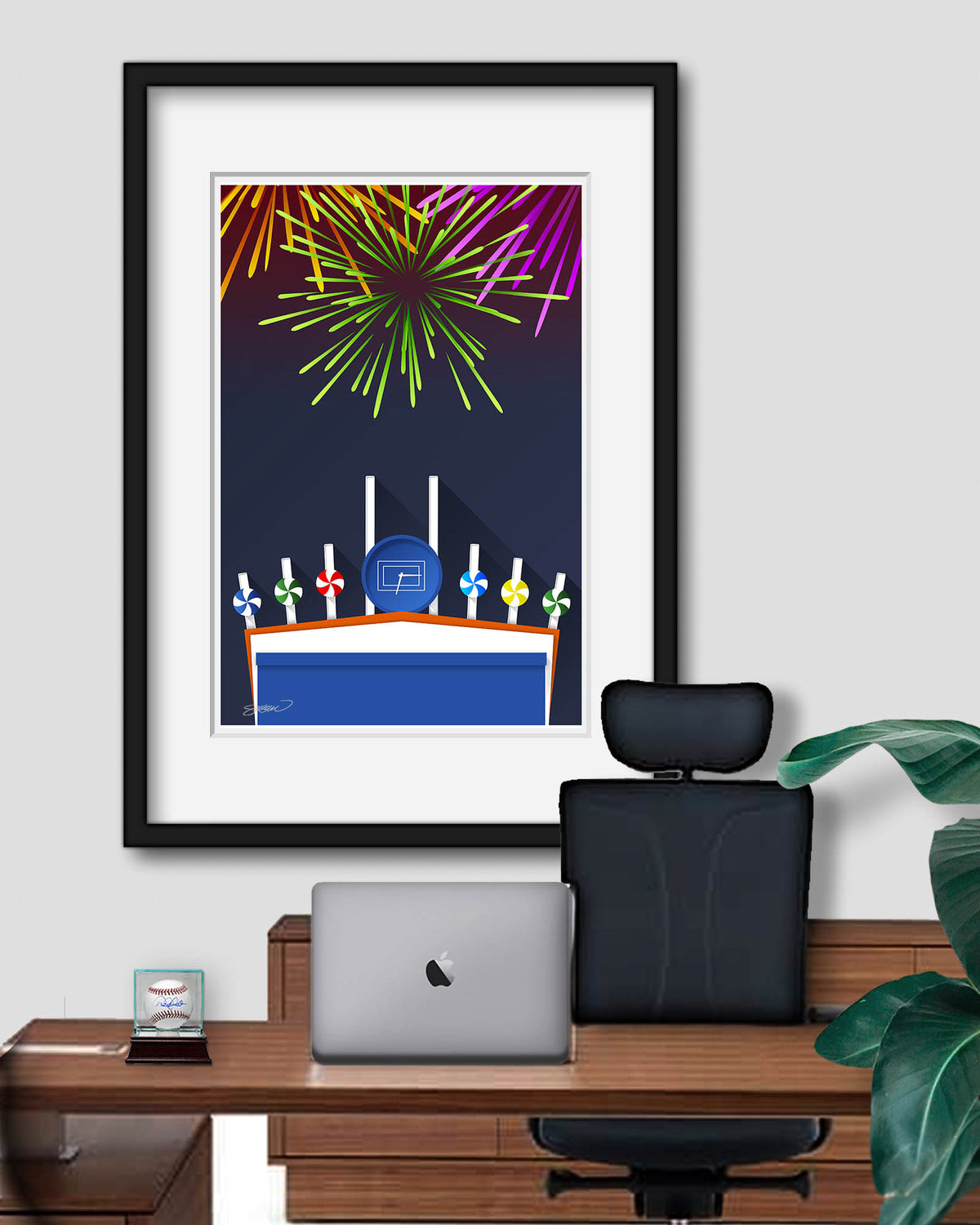 Minimalist Comiskey Park Art Print