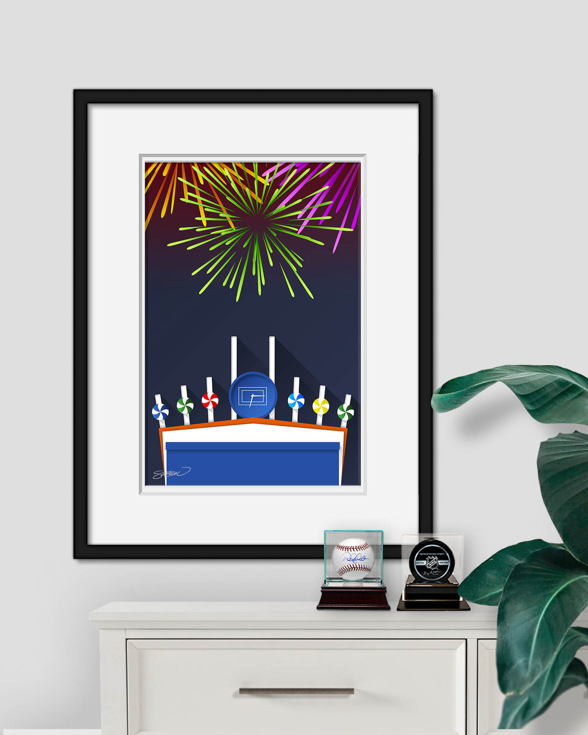 Minimalist Comiskey Park Art Print