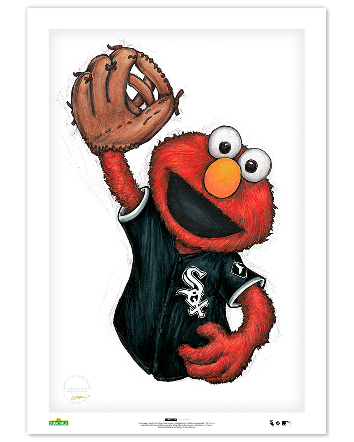 ELMO x MLB White Sox Limited Edition Art Print