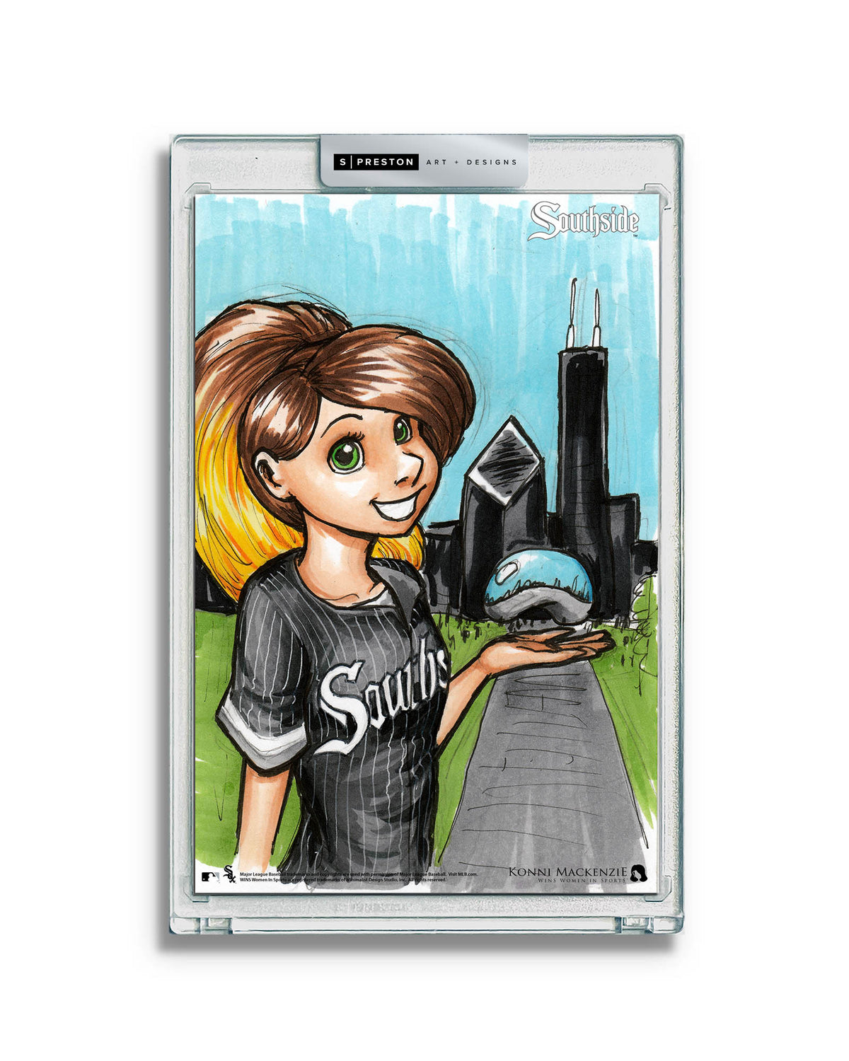 WinS® Chicago White Sox City Connect - Konni Mackenzie Art Card Slab