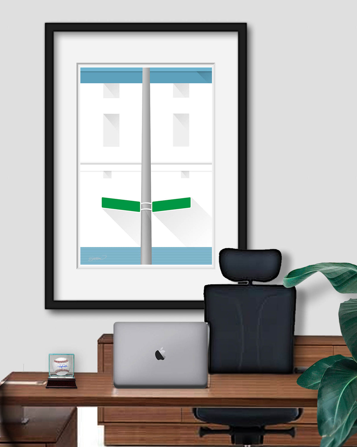 Minimalist Tiger Stadium Art Print