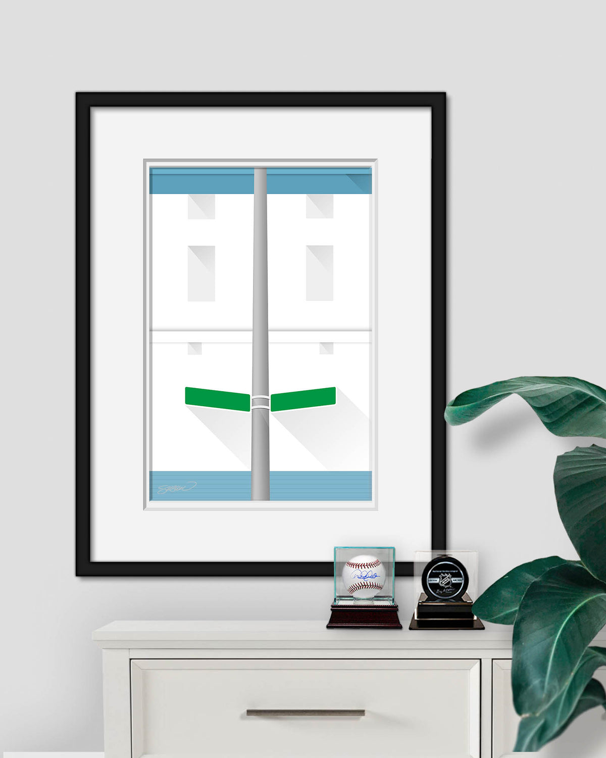 Minimalist Tiger Stadium Art Print