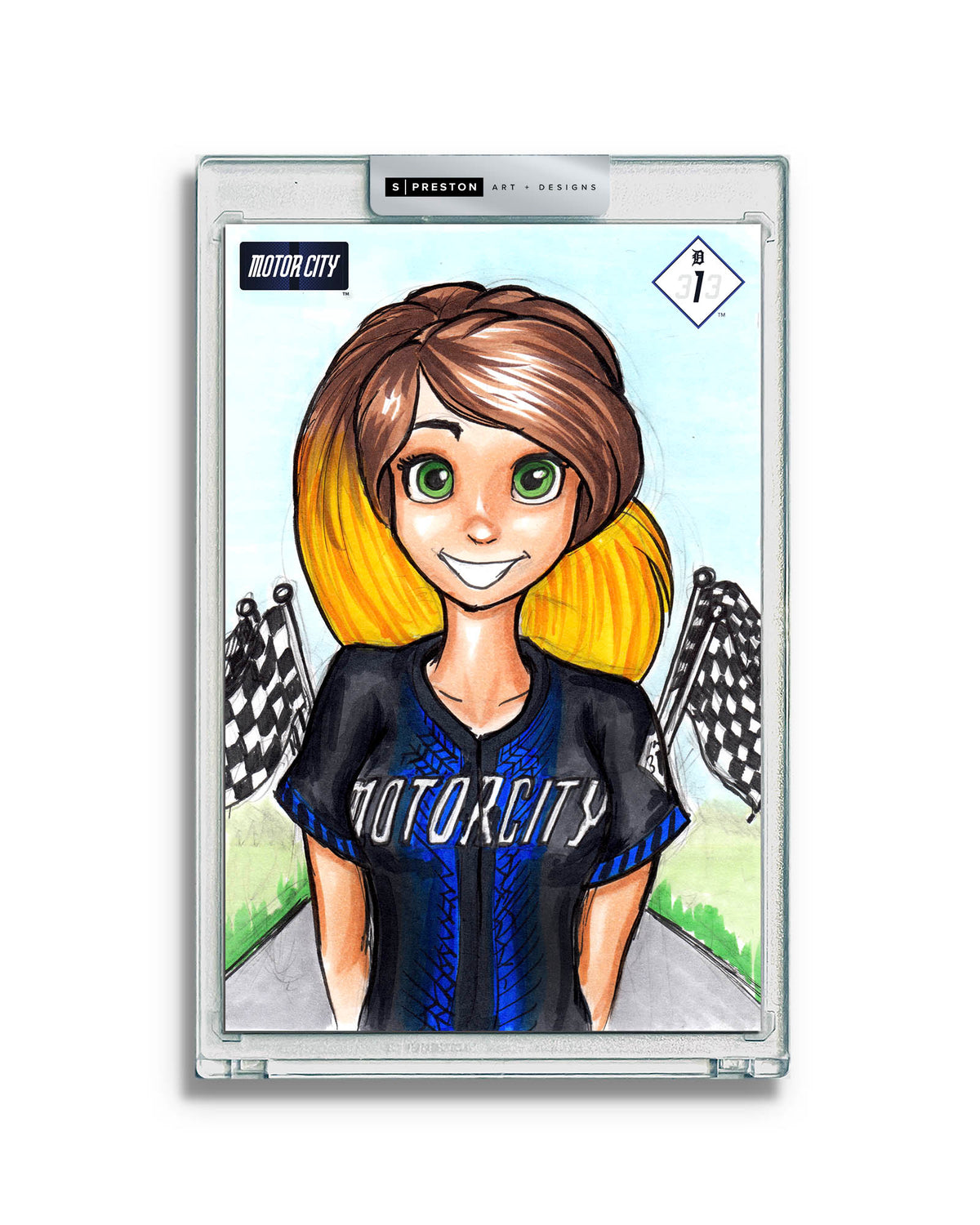 WinS® Detroit Tigers City Connect - Konni Mackenzie Art Card Slab