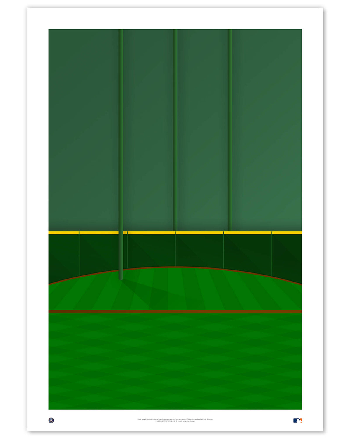 Minimalist Minute Maid Park Art Print