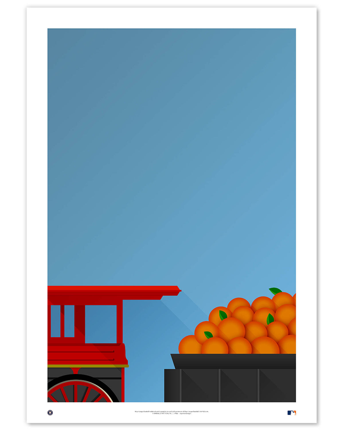 Minimalist Minute Maid Park Art Print