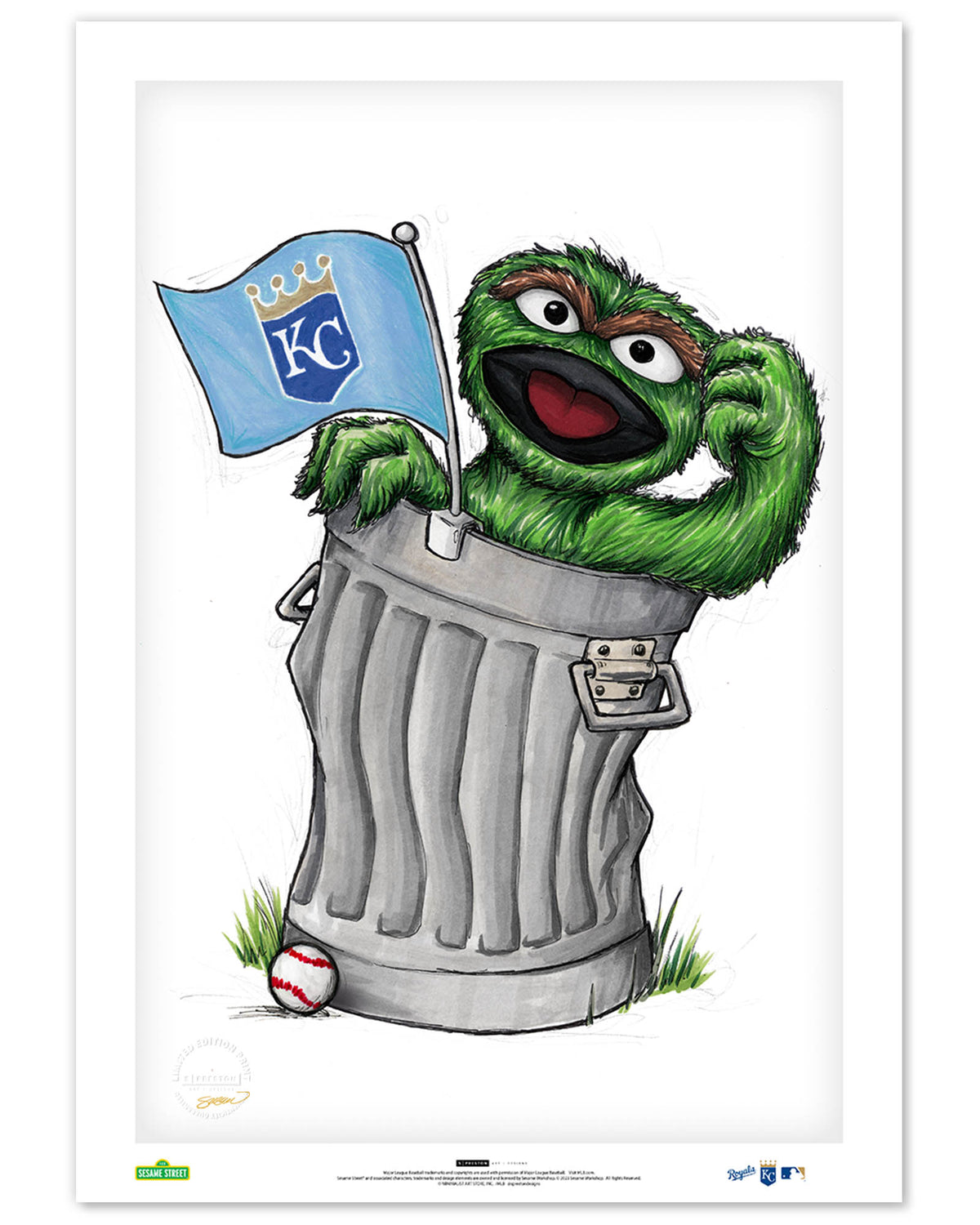Oscar Rep Your Colours x MLB Royals Limited Edition Art Print