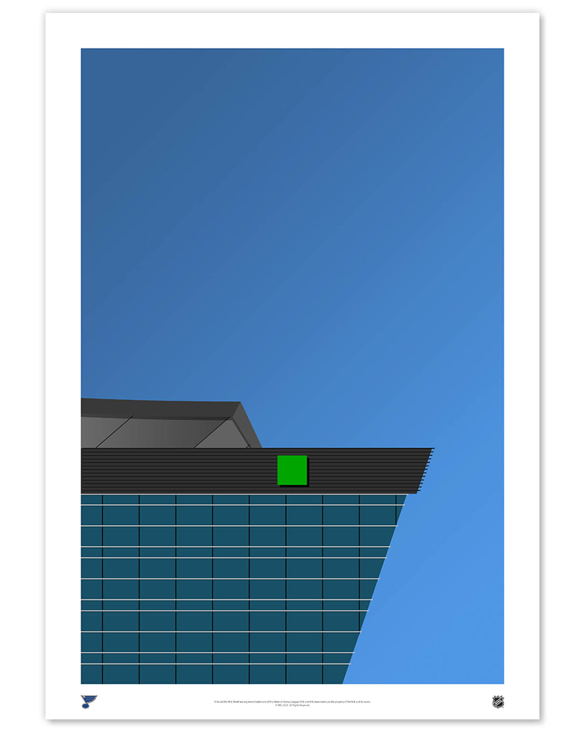 Minimalist Enterprise Center Art Print