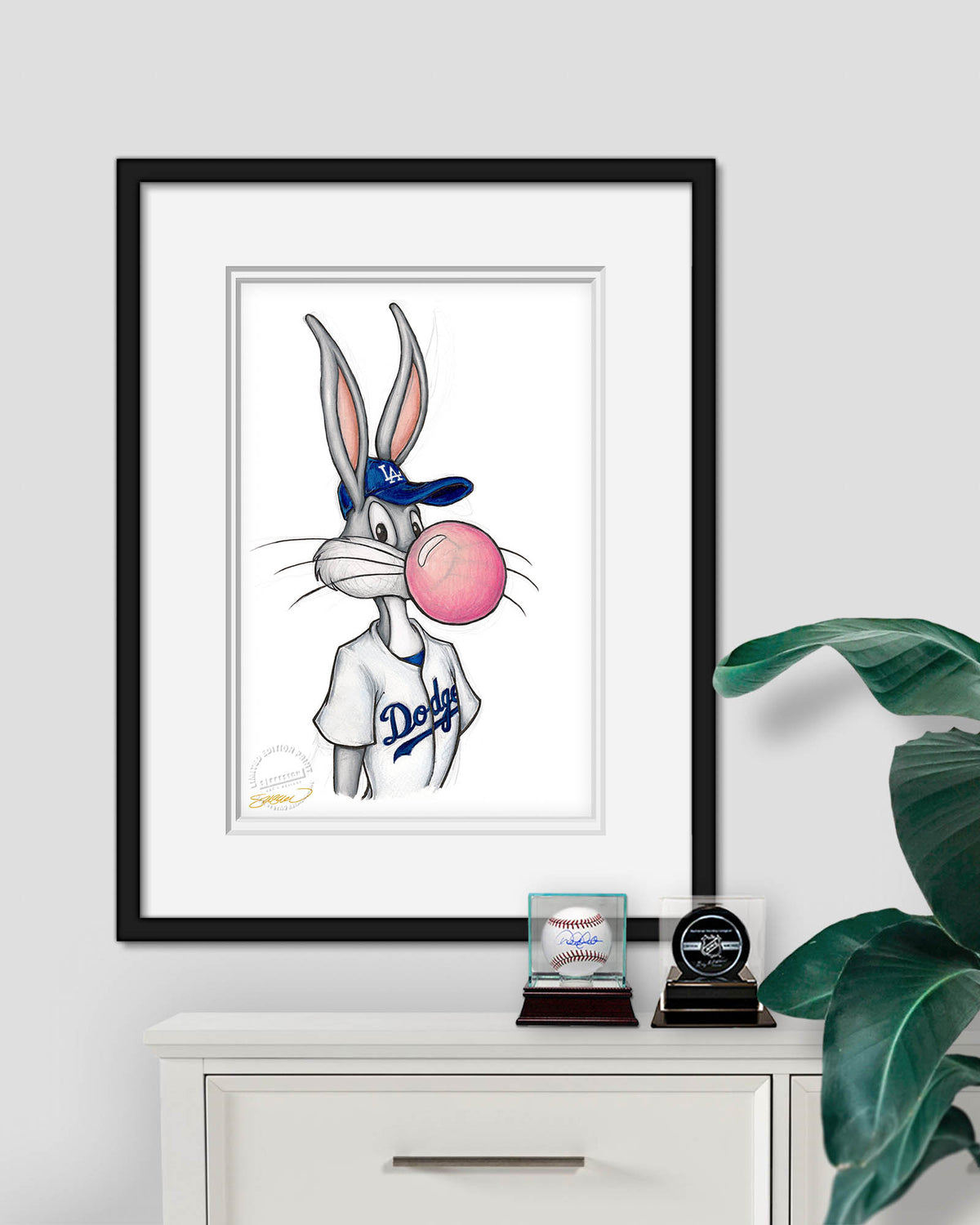 Bubblegum Bugs x MLB Dodgers Limited Edition Art Print
