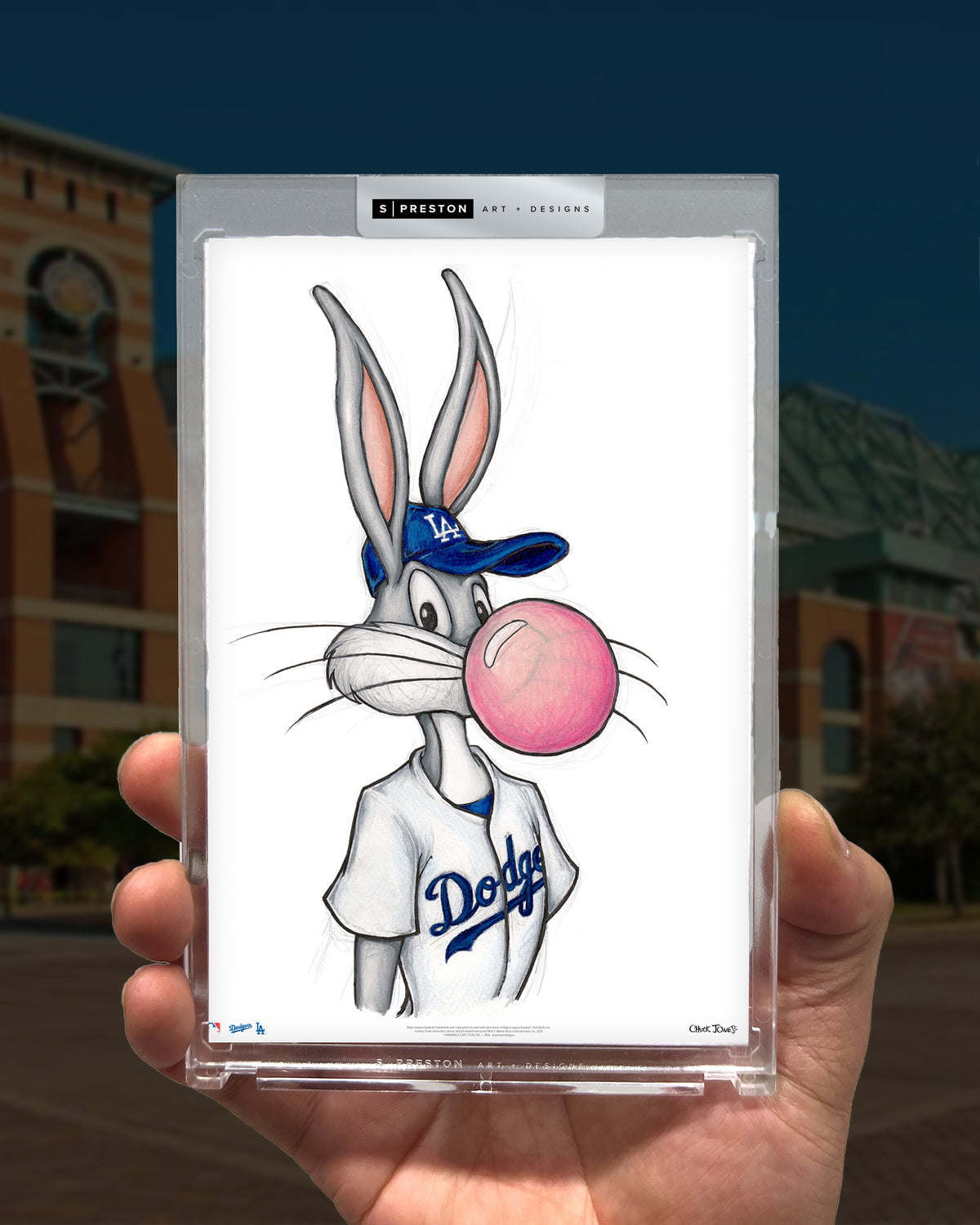 Bubblegum Bugs x MLB Dodgers Limited Edition Art Card Slab