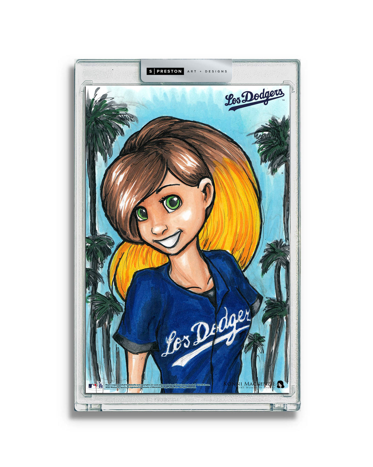 WinS® Los Angeles Dodgers City Connect - Konni Mackenzie Art Card Slab