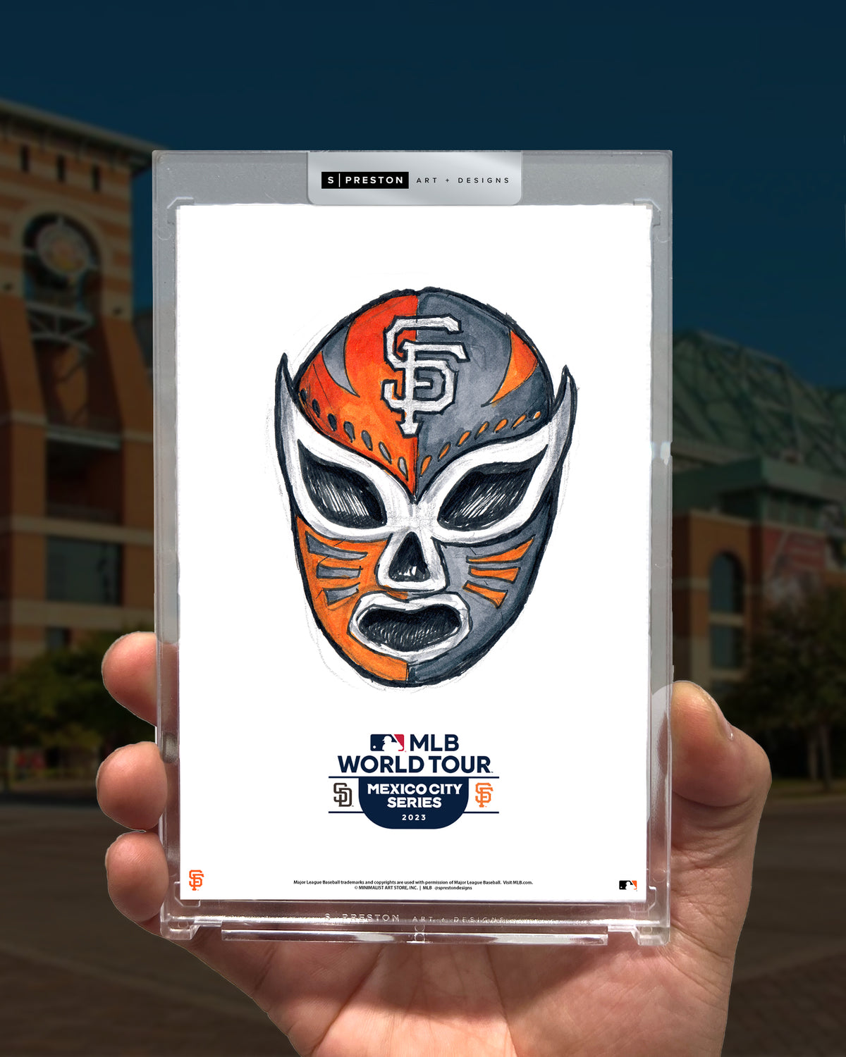 Mexico Series 2023 Ink Sketch Giants Limited Edition Art Card Slab