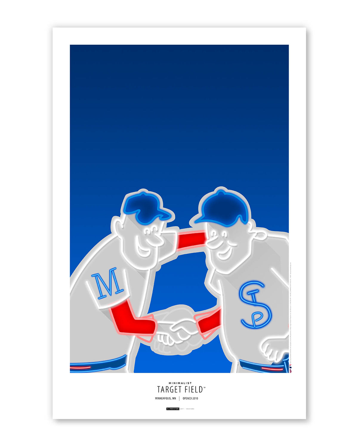 Minimalist Target Field Art Print