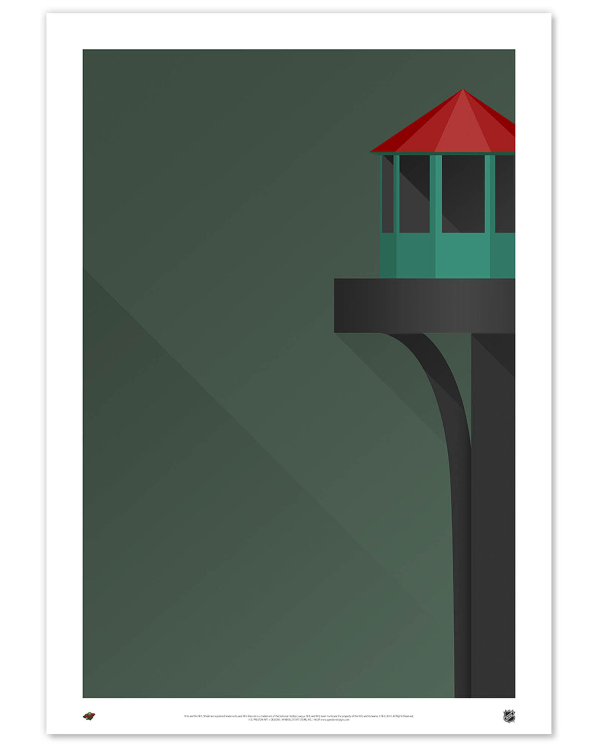 Minimalist Xcel Energy Center