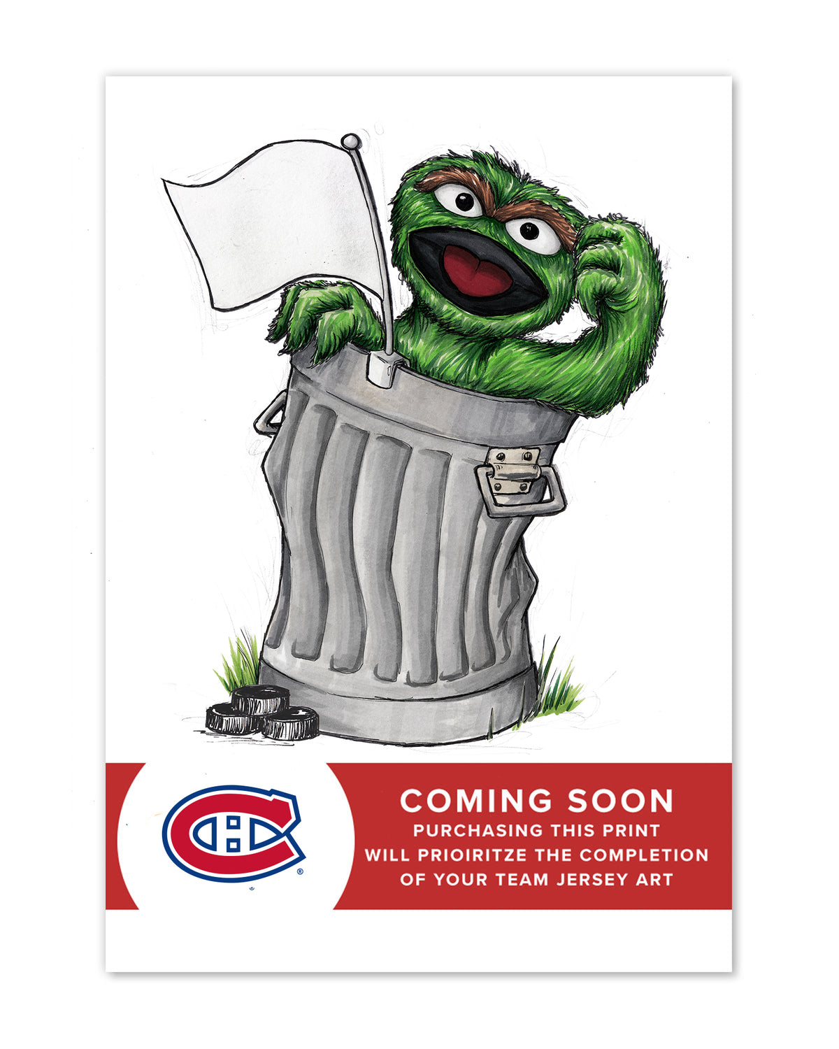 Oscar Rep Your Colours x NHL Canadiens Limited Edition Art Print