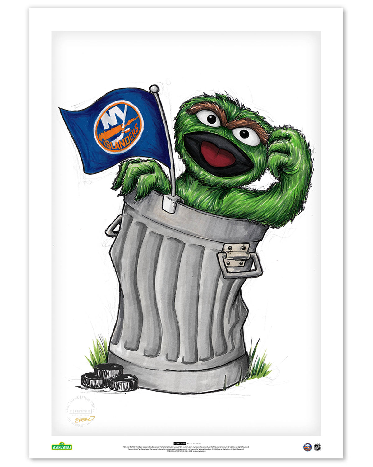 Oscar Rep Your Colours x NHL Islanders Limited Edition Art Print