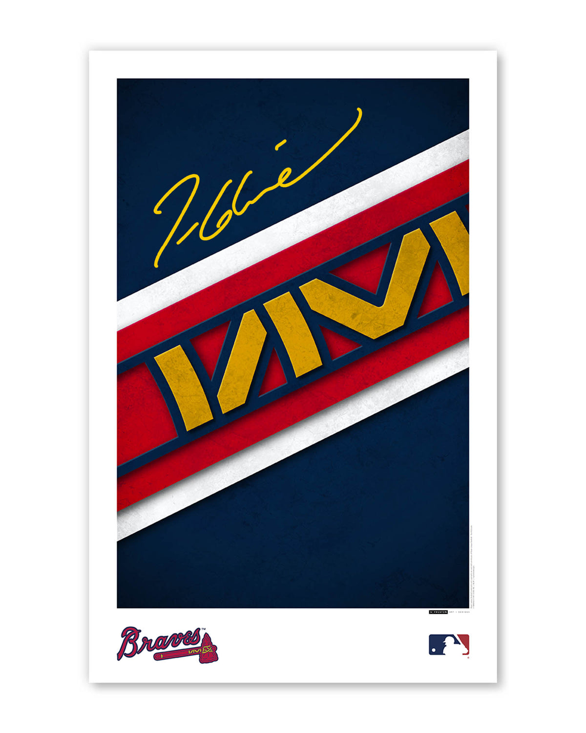 Tom Glavine Autographed Artwork Pre-sale - Authenticated