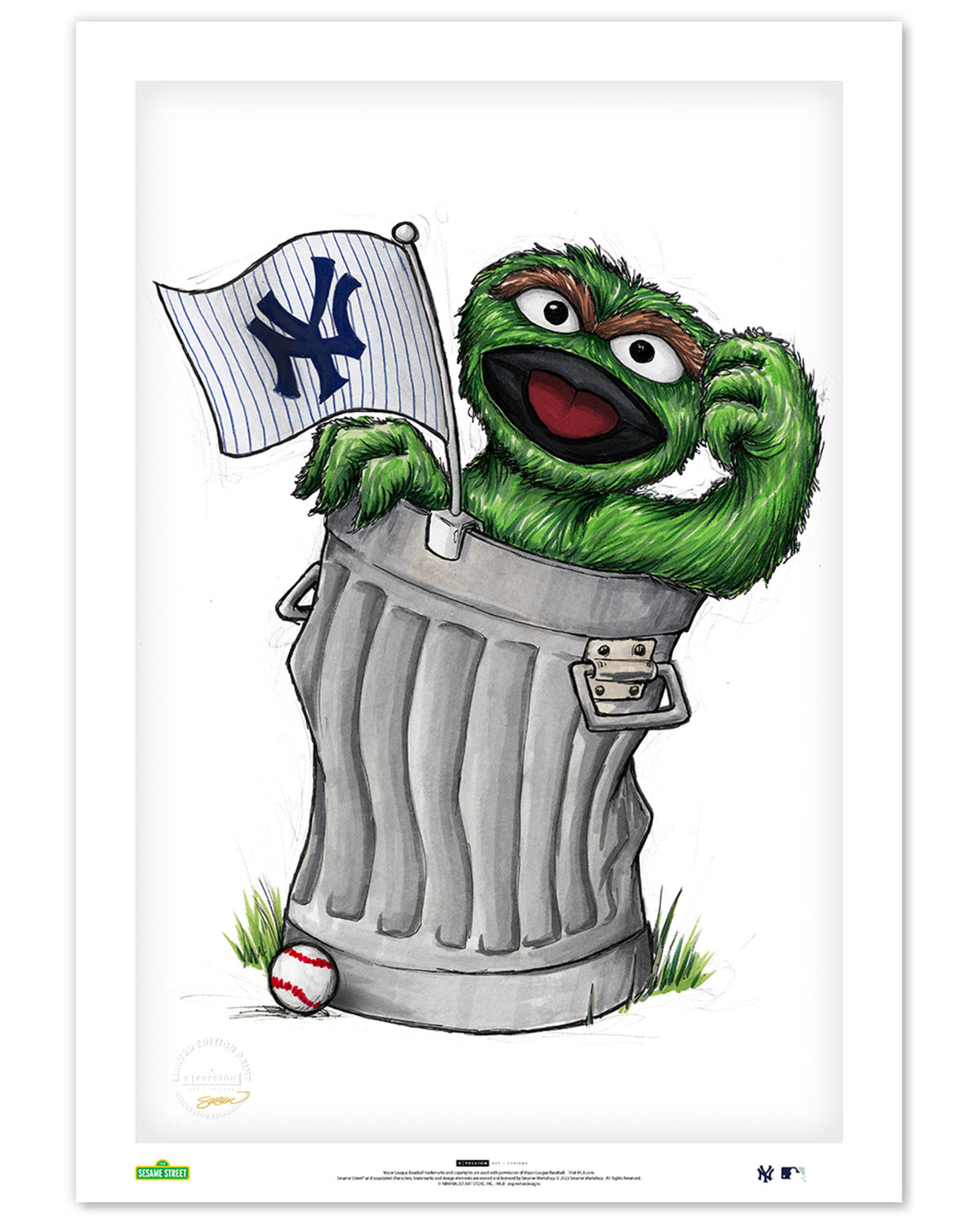 Oscar Rep Your Colours x MLB Yankees Limited Edition Art Print