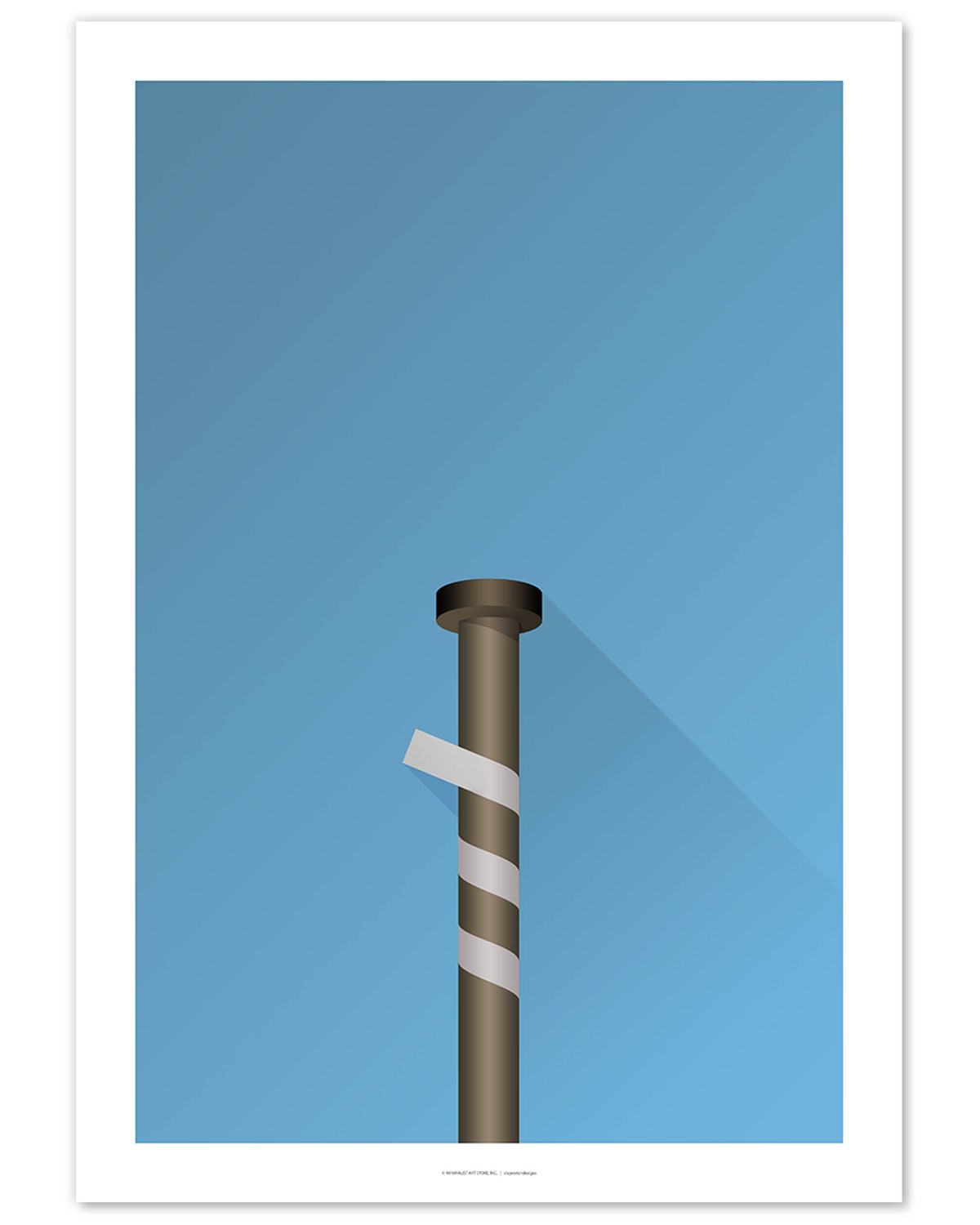 Minimalist Old Yankee Stadium (Louisville Bat)