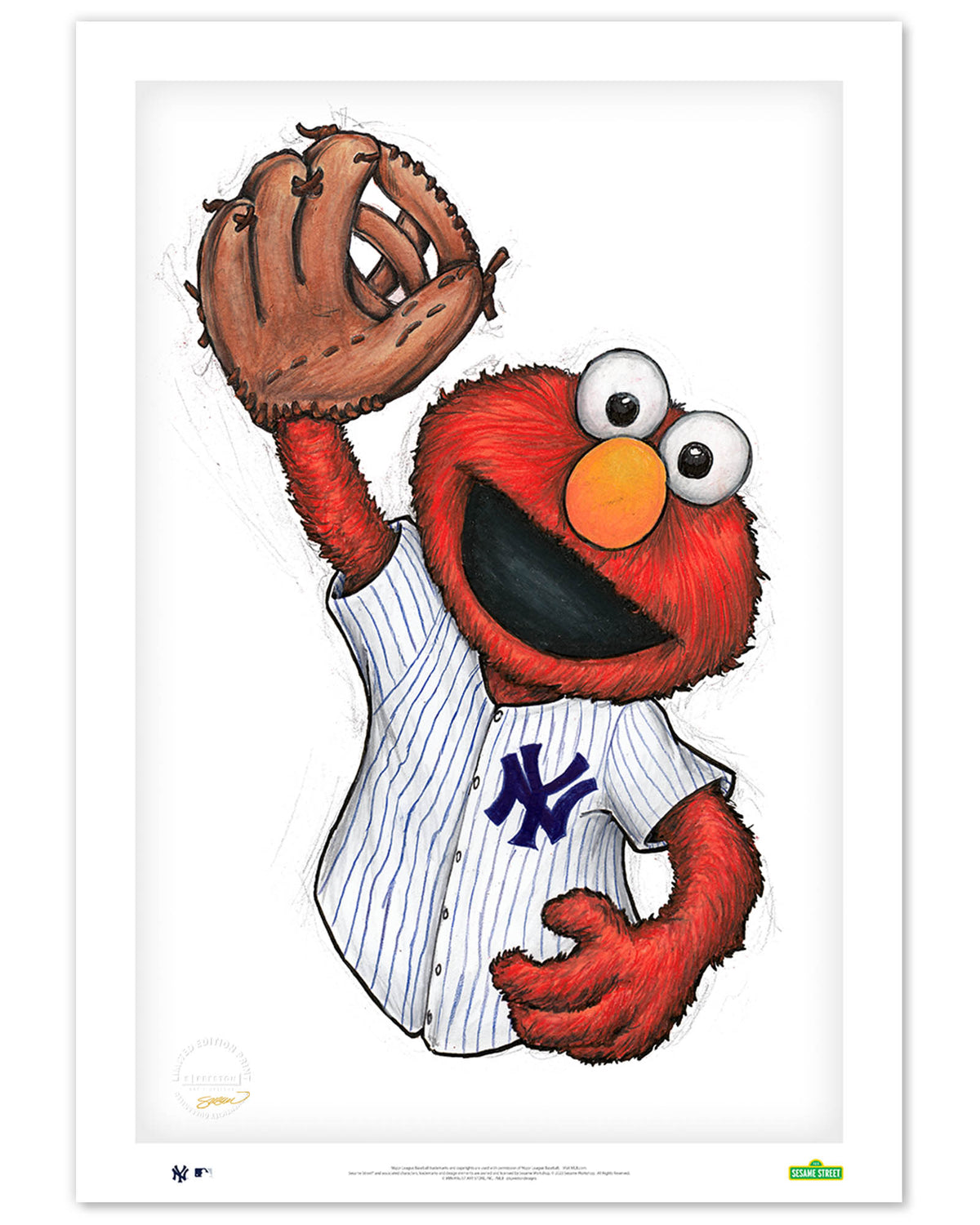ELMO x MLB Yankees Limited Edition Art Print