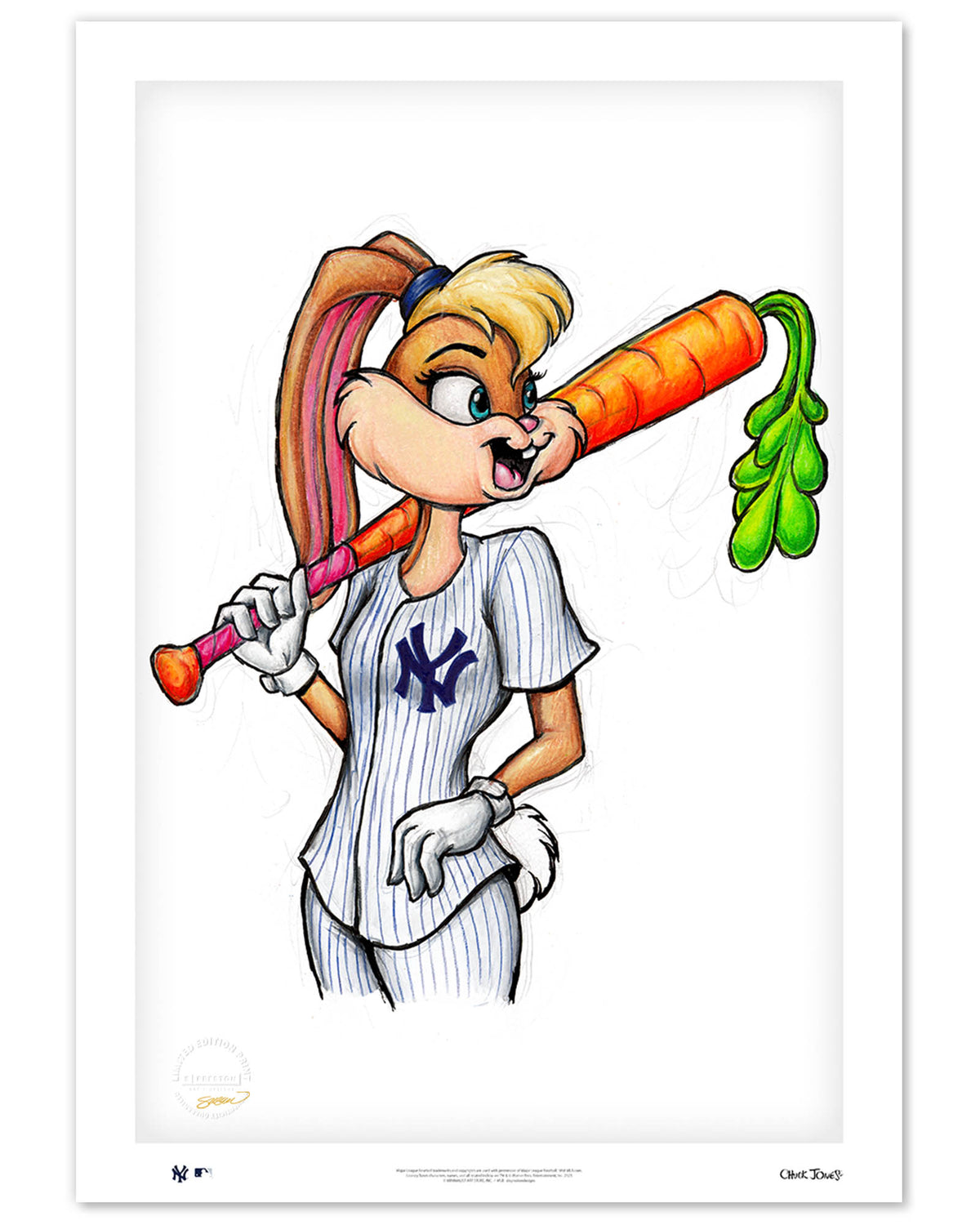 Lola Bunny x MLB Yankees Limited Edition Art Print