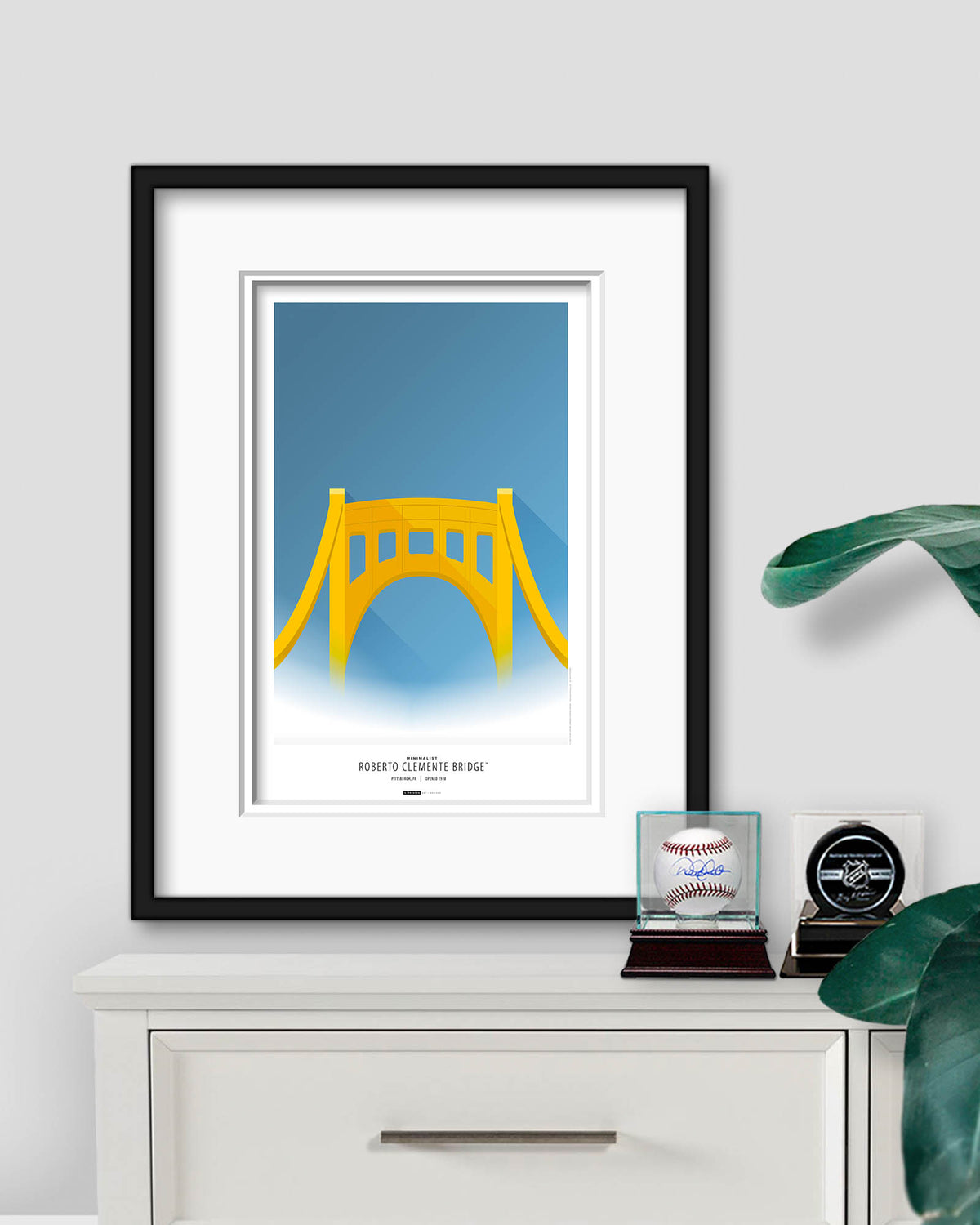 Minimalist Clemente Bridge - Pittsburgh