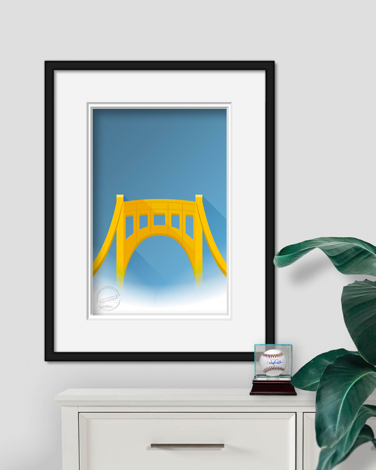 Minimalist Clemente Bridge - Pittsburgh