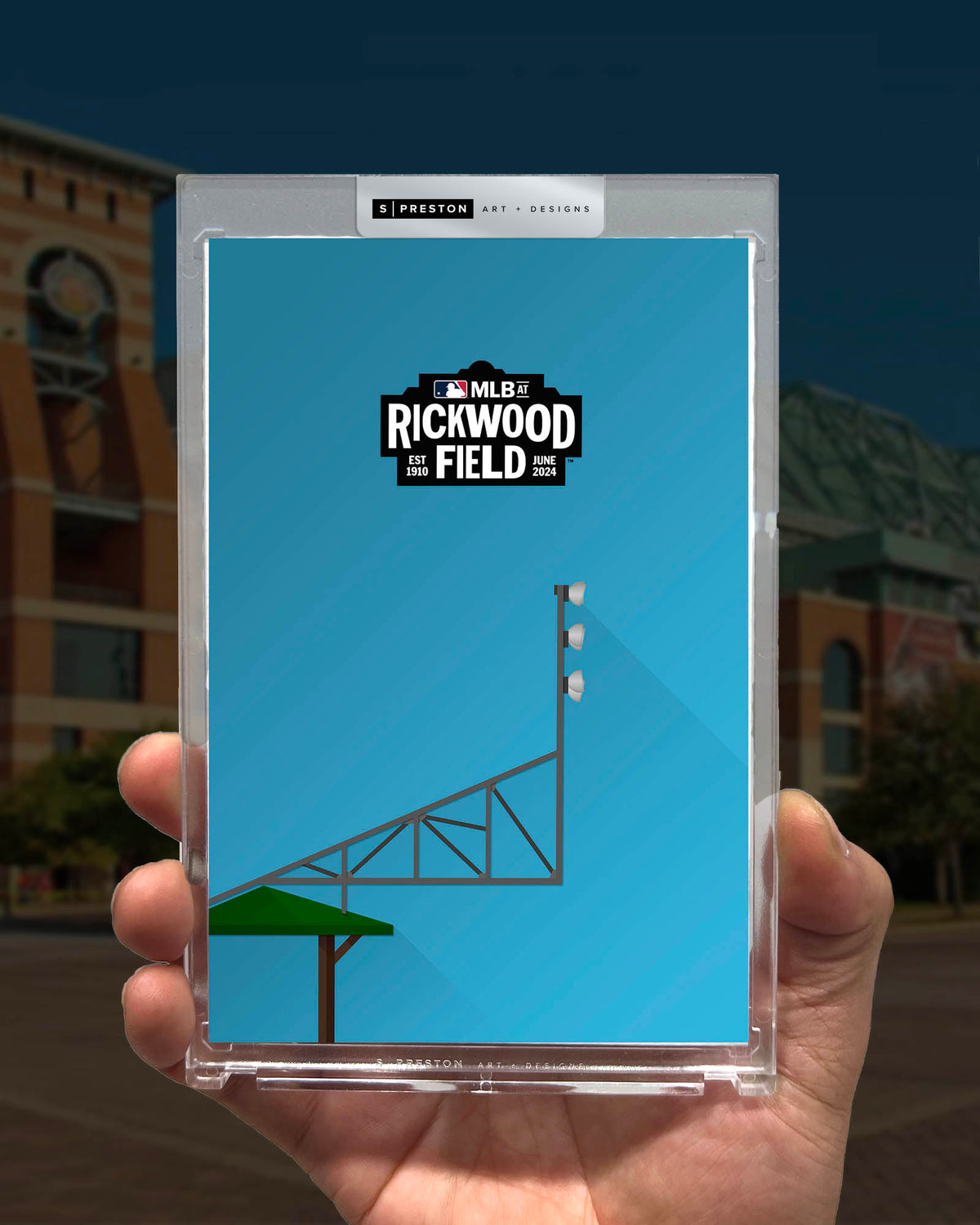 2024 MLB at Rickwood Field Sketch Art Card Slab