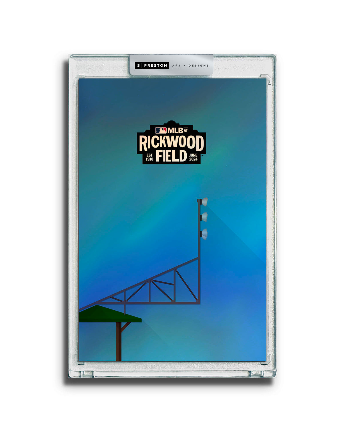 2024 MLB at Rickwood Field Sketch Art Card Slab